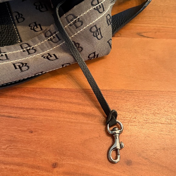 Dooney & Bourke Y2K Monogram Shoulder Bag in blue and grey - Picture 8 of 10